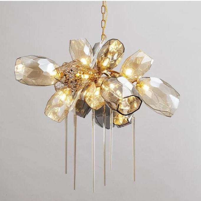 Modern Wine Glass Shape Chandelier Italian Light Luxury Light Fixture for Dining Room/Living Room