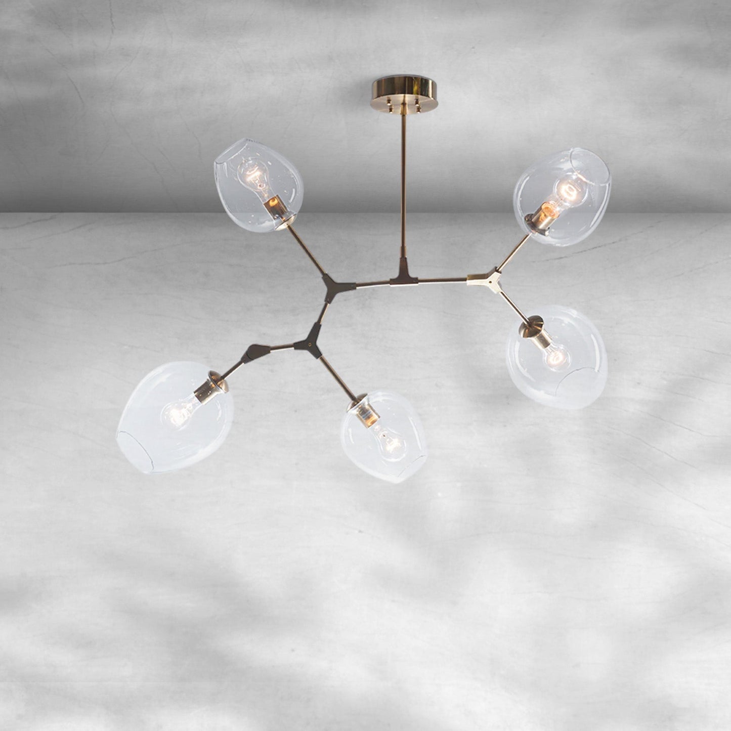 Covington Drop Globe Branching Bubble Chandelier 30''