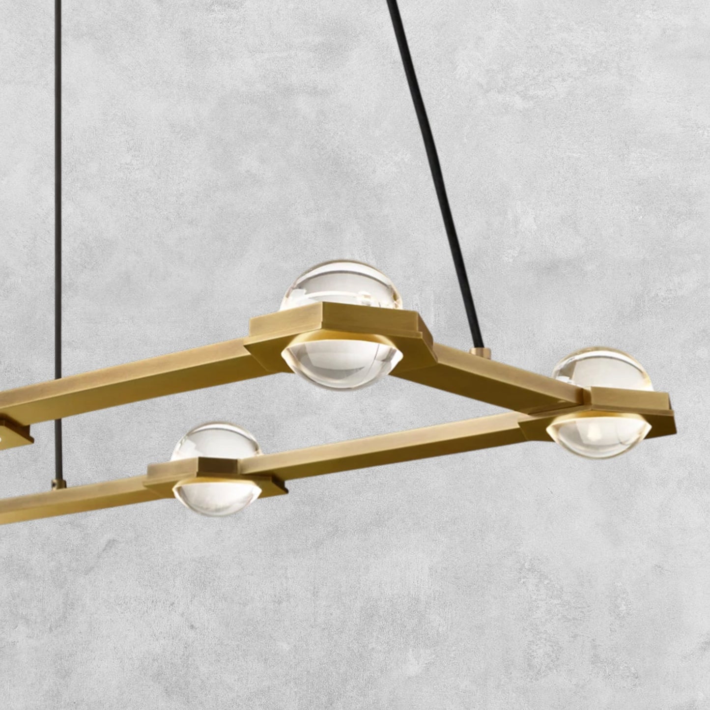 Planet Rectangular Chandelier 54" 72"