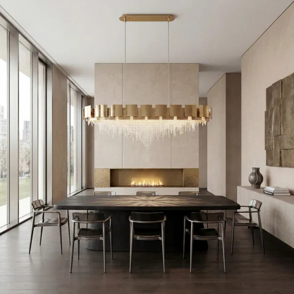 Amadeo Linear Crystal Bead Chandelier