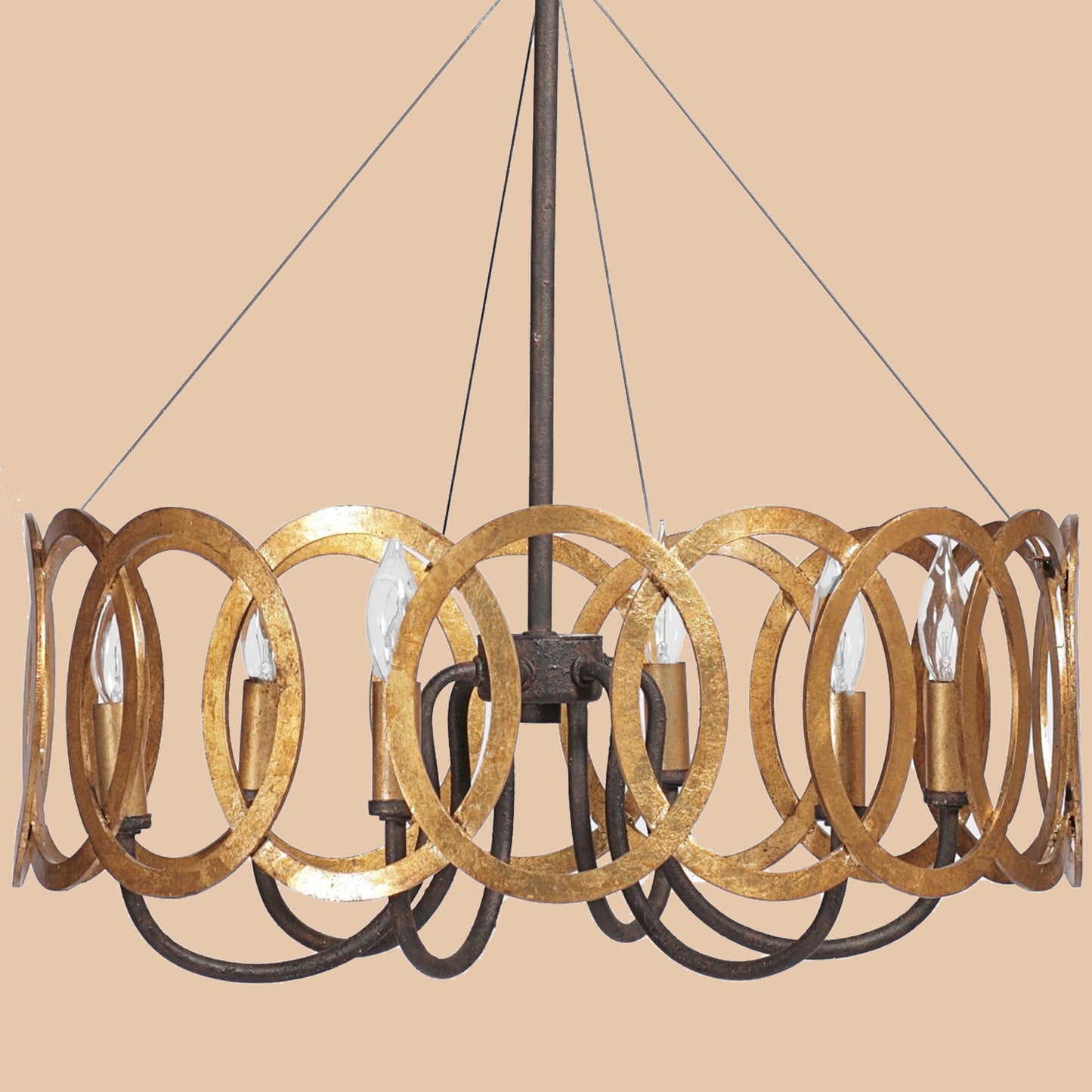 Modern Gold Ring Chandelier