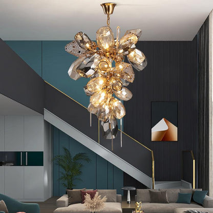 Modern Wine Glass Shape Chandelier Italian Light Luxury Light Fixture for Dining Room/Living Room