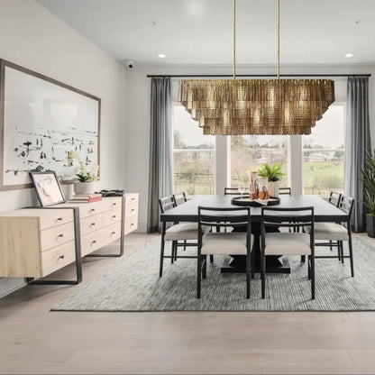 Sideros Smoke Glass Linear Chandelier