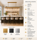 Cirbos Rectangular Chandelier