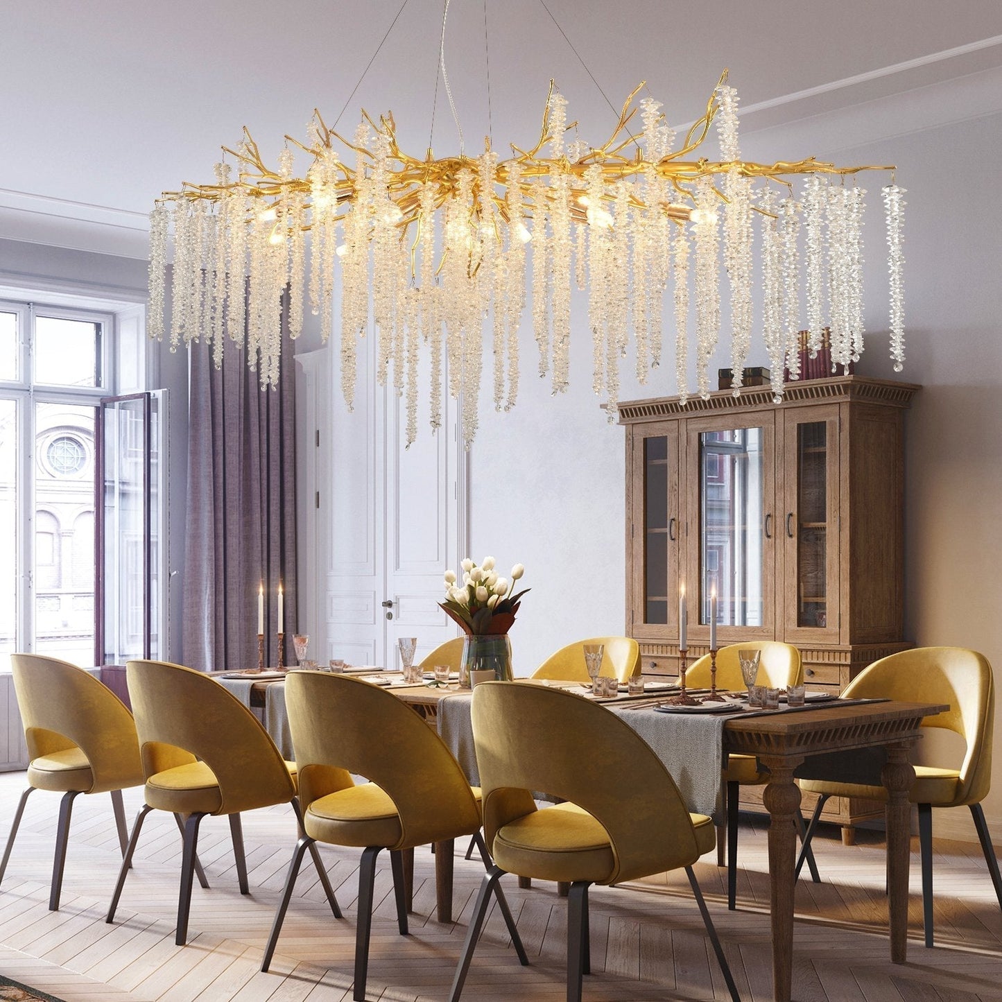 elegant-crystal-icicle-chandelier