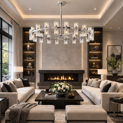 Arcuphoe Led Round Chandelier