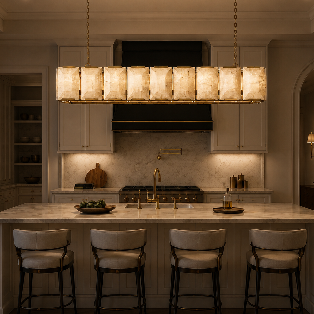 Hadilor Calcite Rectangular Chandelier