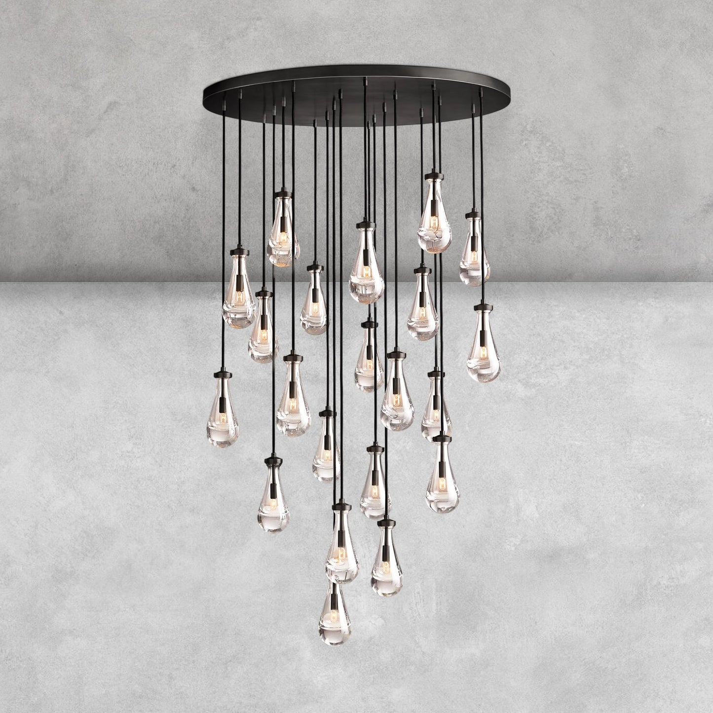 Raindrop Round Chandelier