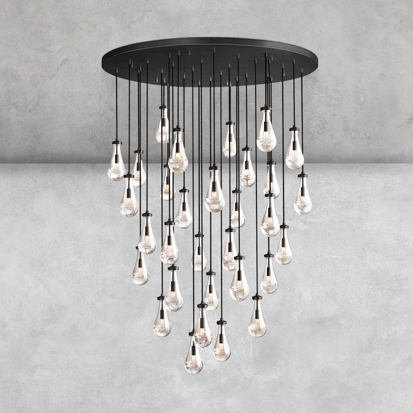 Raindrop Round Chandelier