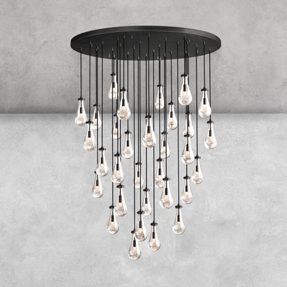 Raindrop Round Chandelier