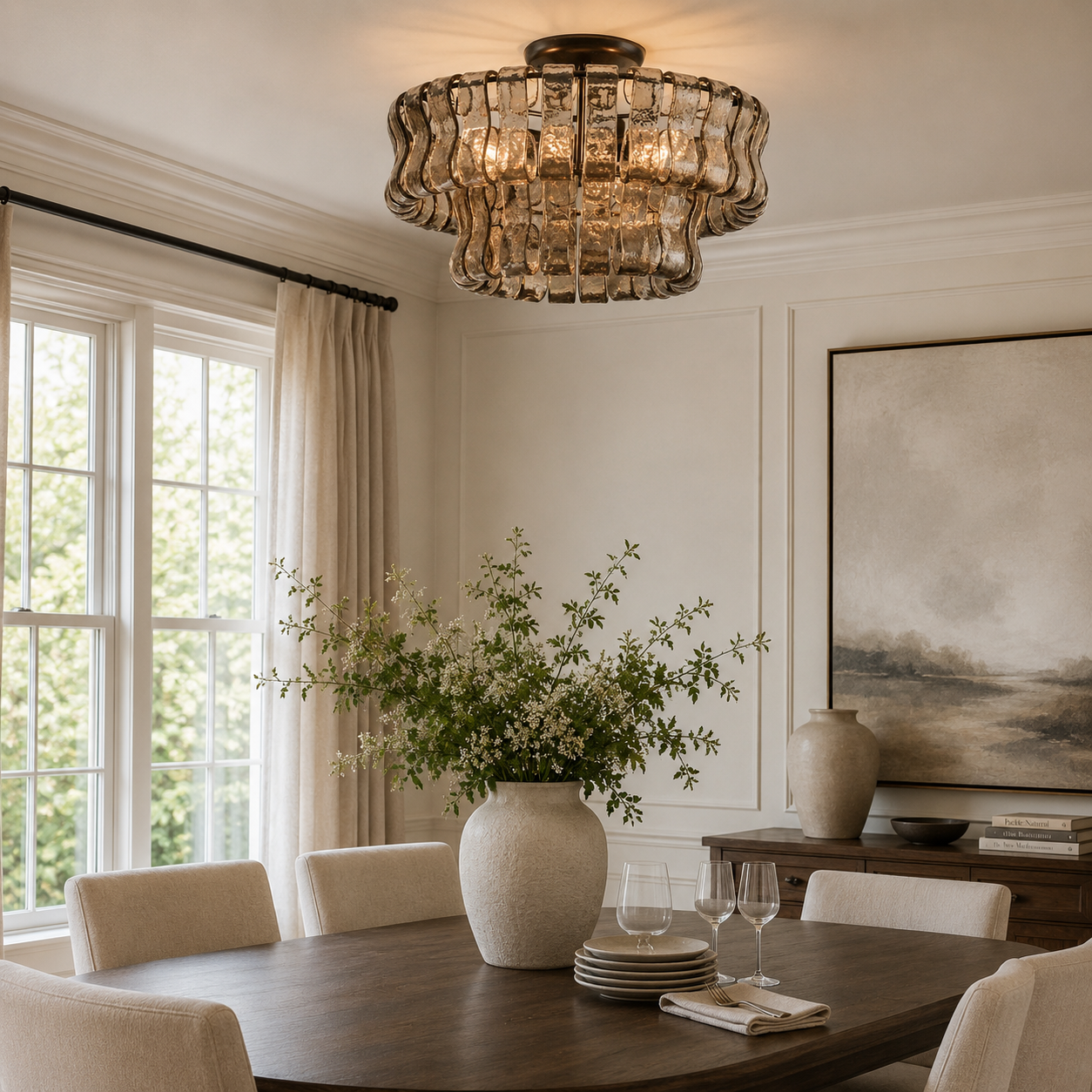 Ghiaccio Flush Mount Lighting