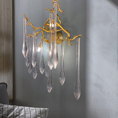 Agnes Branch Crystal Wall Sconce