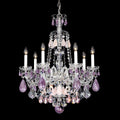 Green Purple Luxury Rock Crystal Chandelier for Bedroom or Living Room