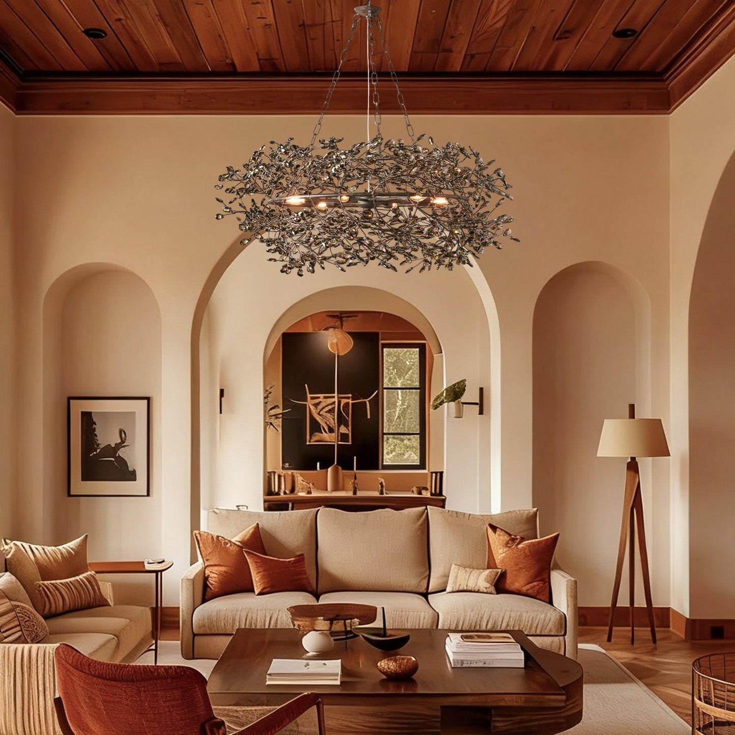 Fiore Crown Chandelier 39" 48" 60"