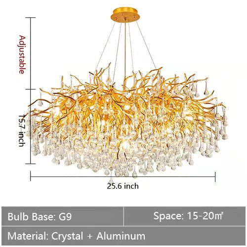 Stunning Tree Branch Crystal Chandelier