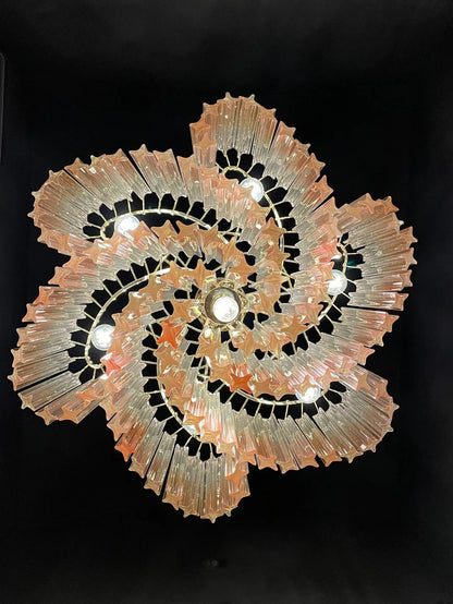 Murano Glass Chandelier- Pink