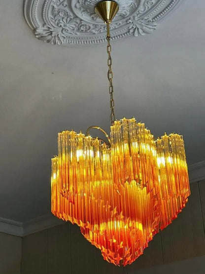 Murano Glass Chandelier – Amber