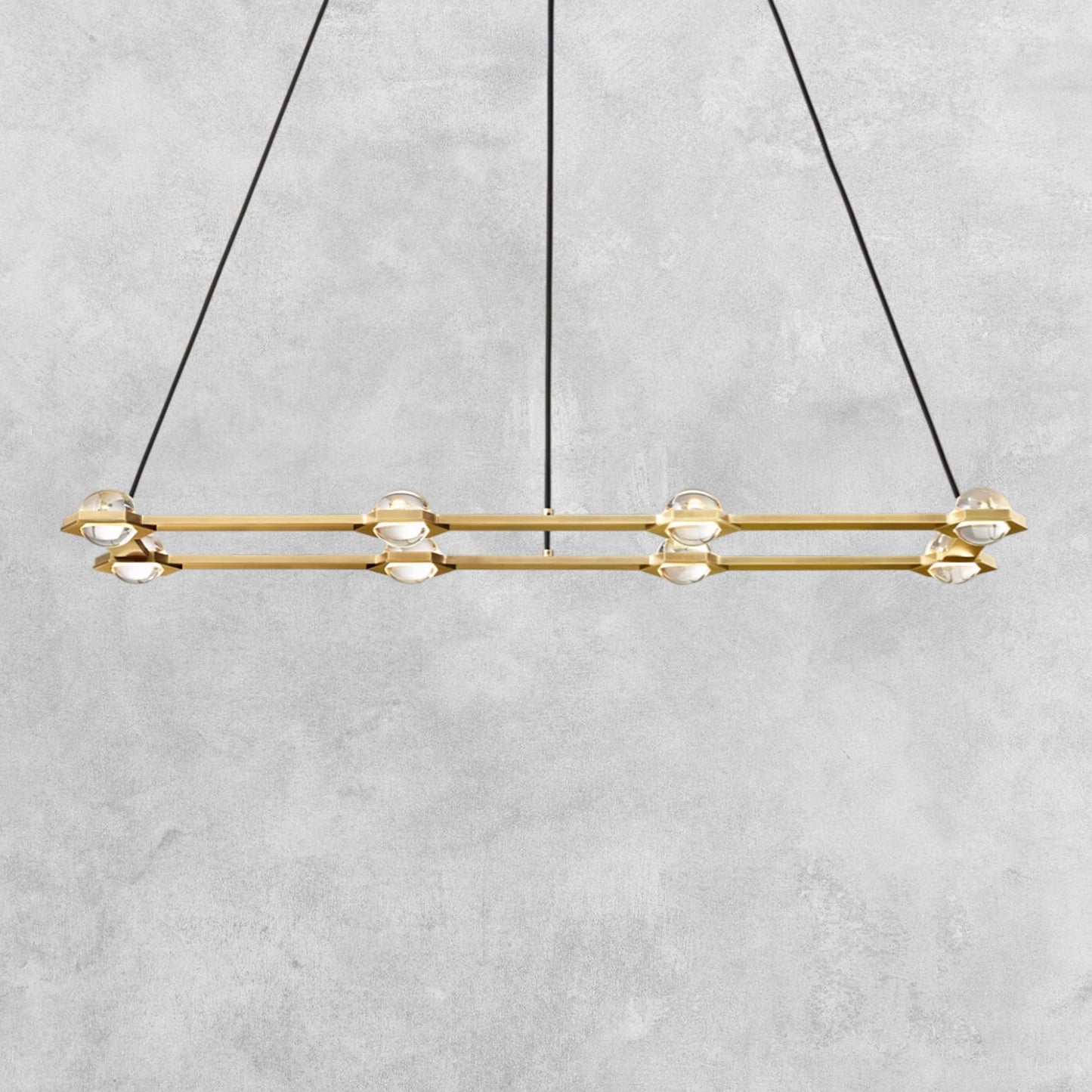 Planet Rectangular Chandelier 54" 72"