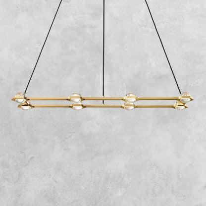 Planet Rectangular Chandelier 54" 72"
