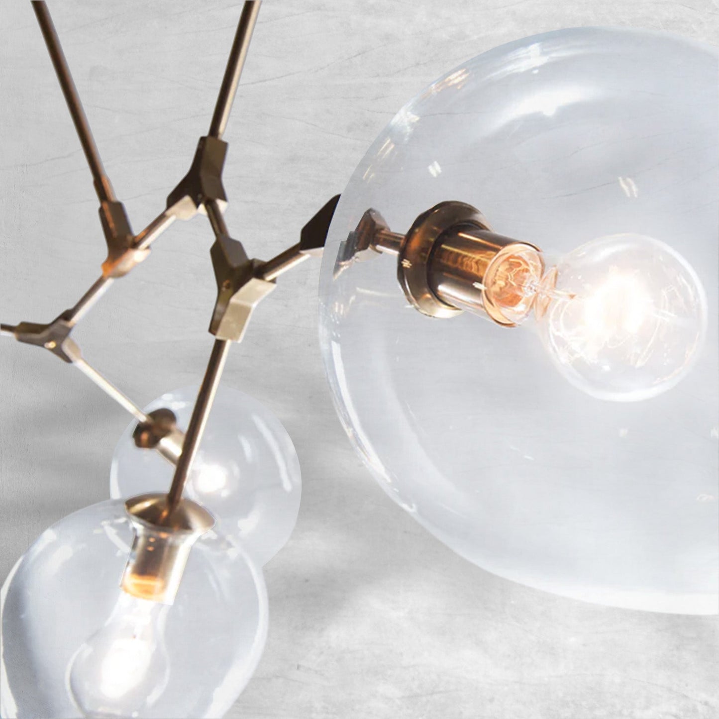 Covington Drop Globe Branching Bubble Chandelier 30''