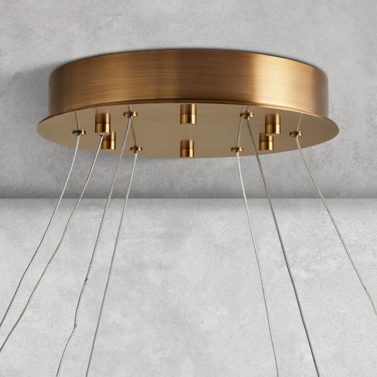 Halima Halo Alabaster Chandelier