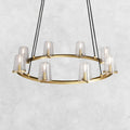 Pauilla Modern Clear Glass Round Chandelier 36'' 48‘’ 60‘’