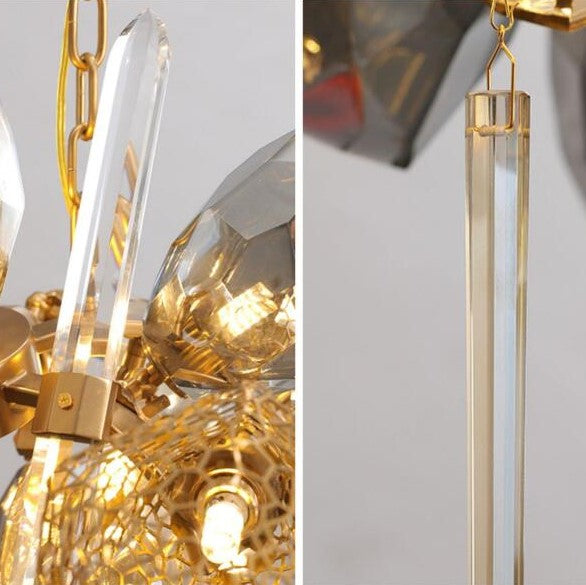 Modern Wine Glass Shape Chandelier Italian Light Luxury Light Fixture for Dining Room/Living Room