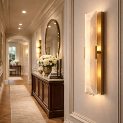 MARLOW CALCITE LINEAR SCONCE