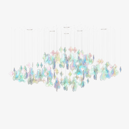 Galaxy Iris Iridescent Blossom Chandelier