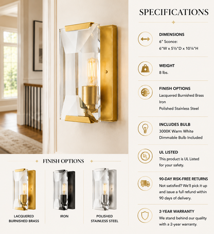 Hadilor Crystal Sconce
