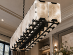 Hadilor Calcite Rectangular Chandelier
