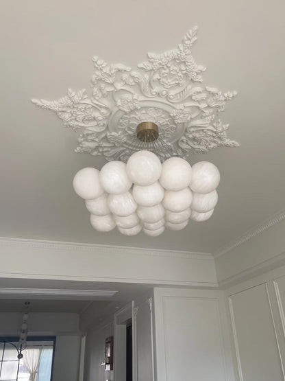 Lunar Alabaster Spherical Chandelier