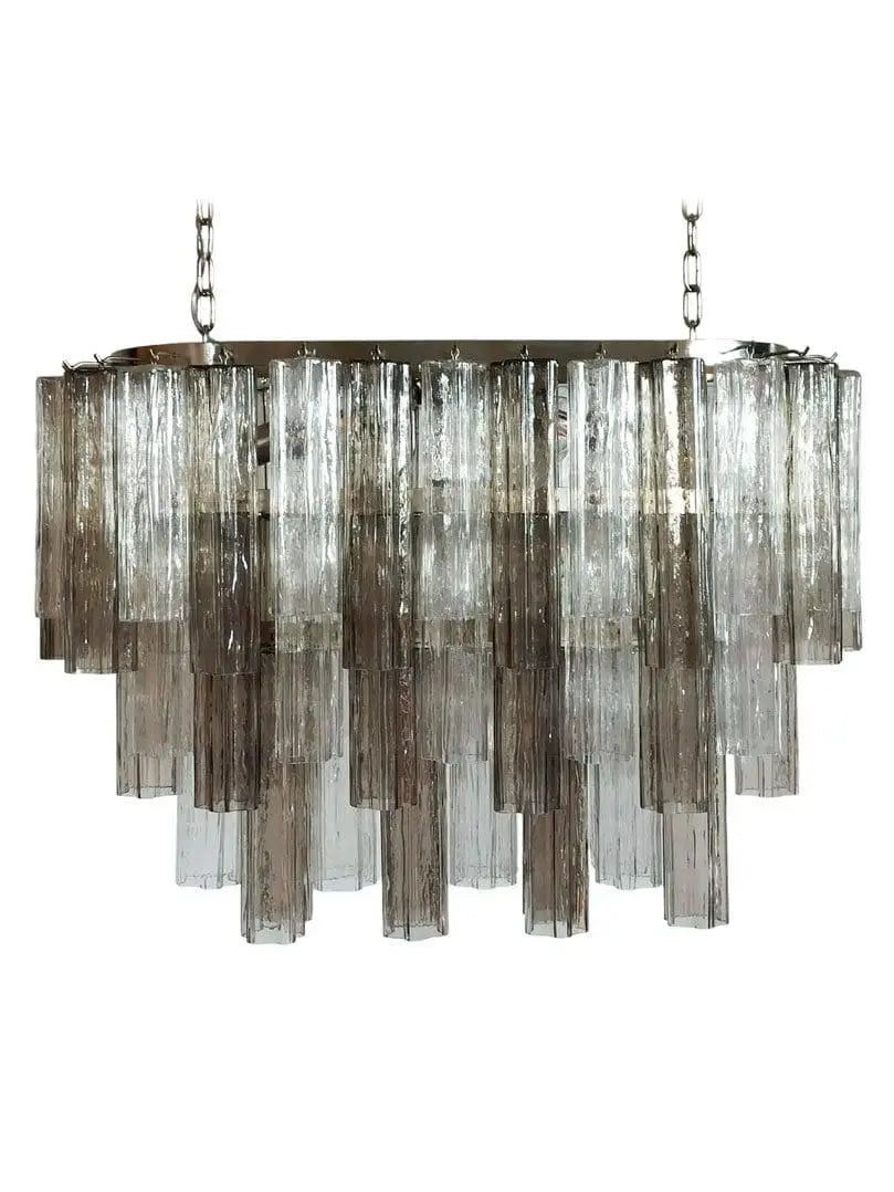 Murano Glass Chandelier – Smoked/Transparent