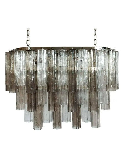 Murano Glass Chandelier – Smoked/Transparent