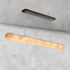 Riora Lisse Alabaster Linear Chandelier 60" 80"