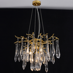 Agnes Round Branch Crystal Chandelier