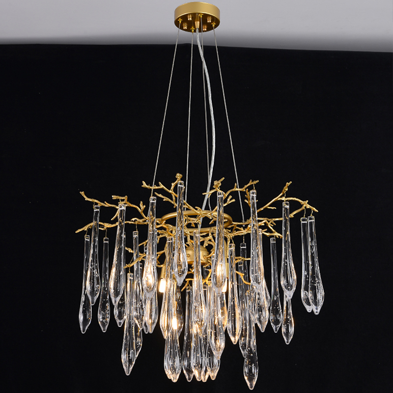 Agnes Round Branch Crystal Chandelier