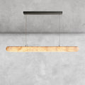 Riora Lisse Alabaster Linear Chandelier 60" 80"