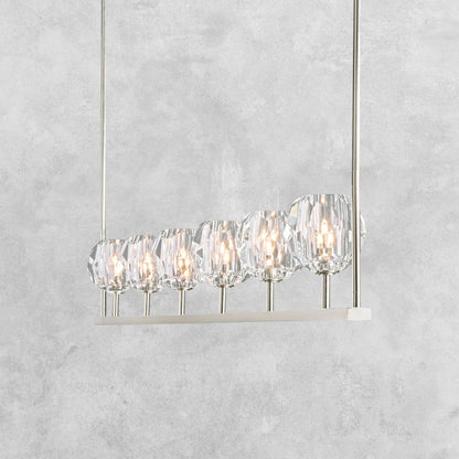Bouble De Crystal Ball Linear Chandelier 48" 60"
