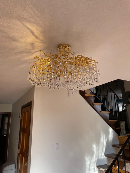 Stunning Tree Branch Crystal Chandelier