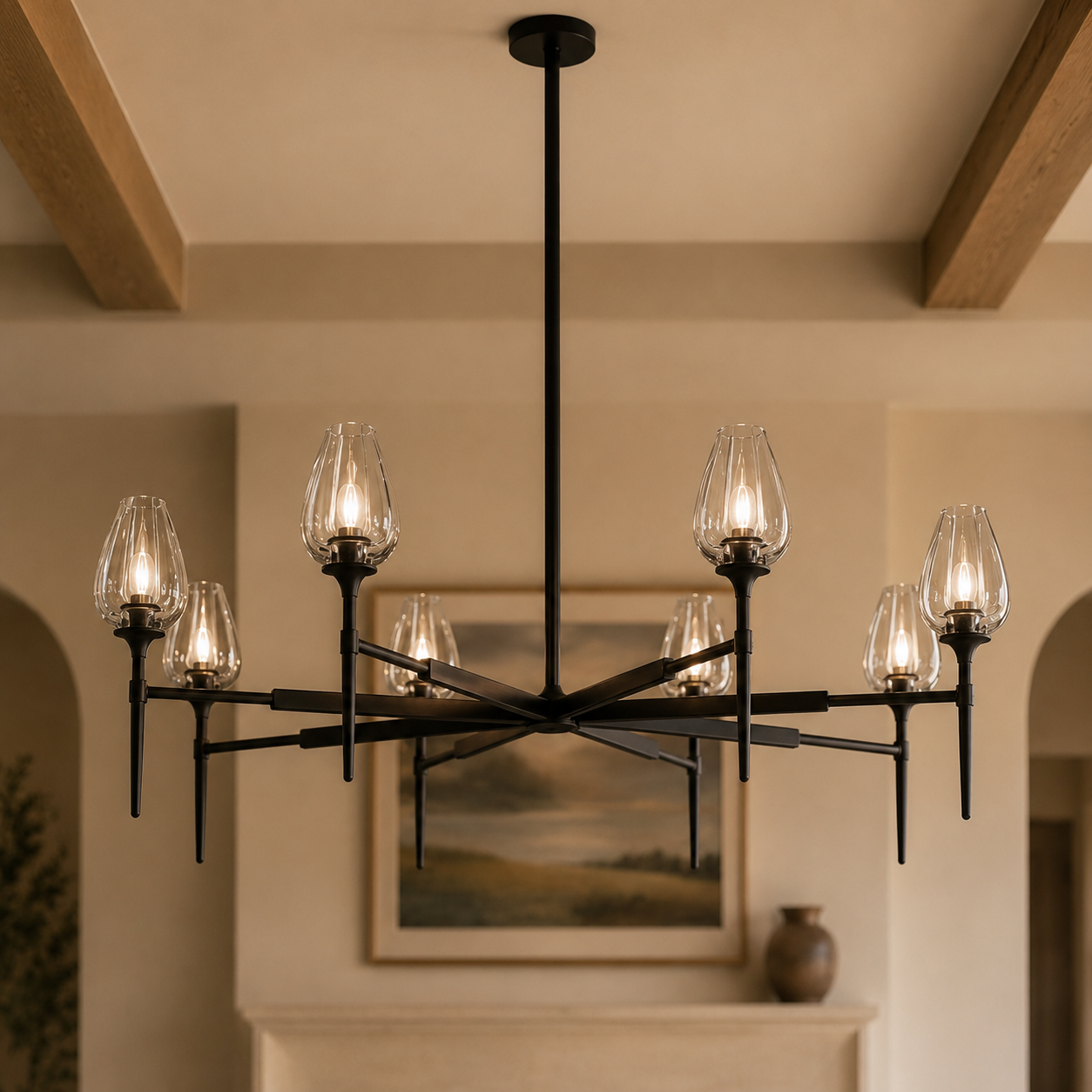 Tuders Round Chandelier