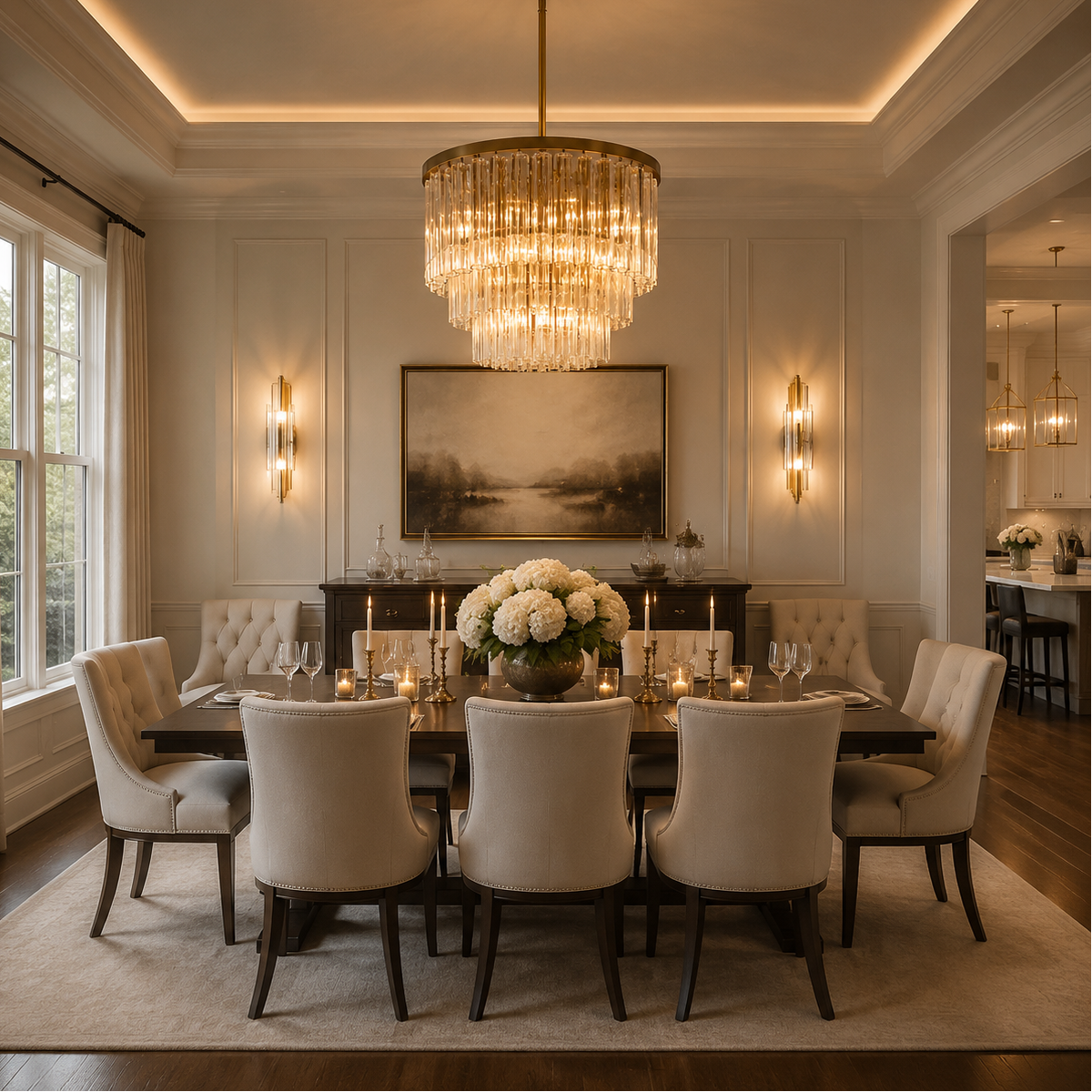 Cirbos Three-Tier  Round Chandelier