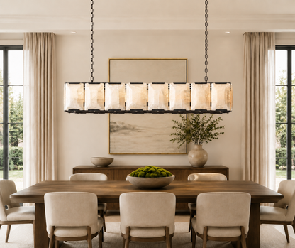 Hadilor Calcite Rectangular Chandelier