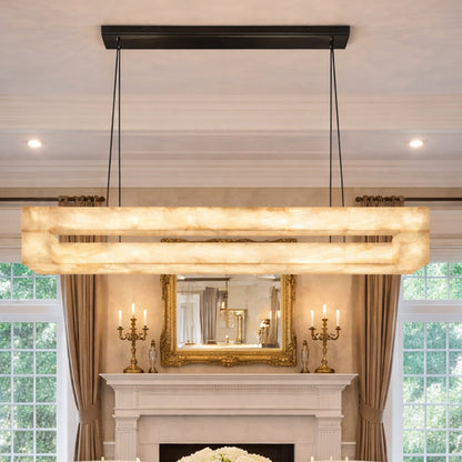 Rigede Lueur Rectangular Chandelier
