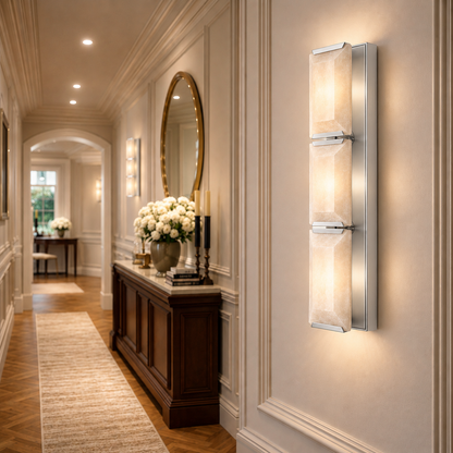 Hadilor Calcite Triple Sconce