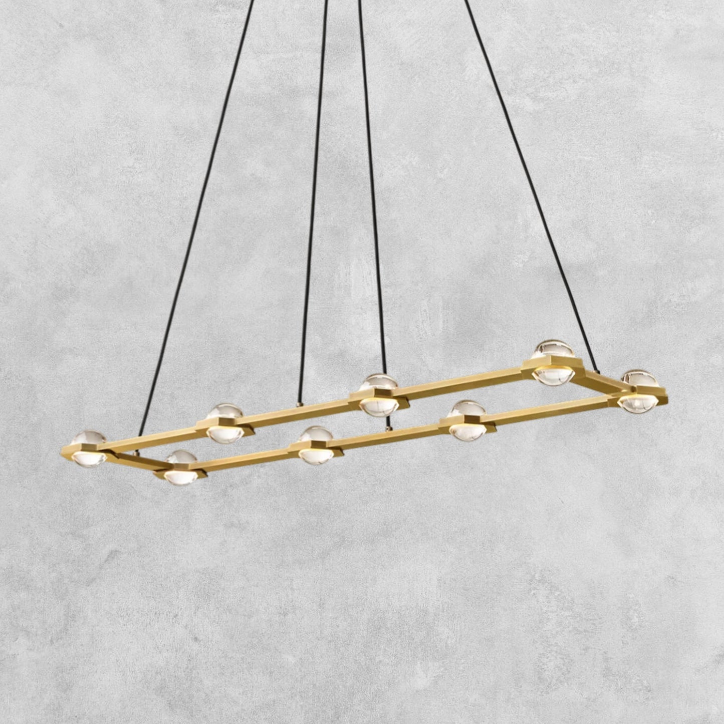 Planet Rectangular Chandelier 54" 72"
