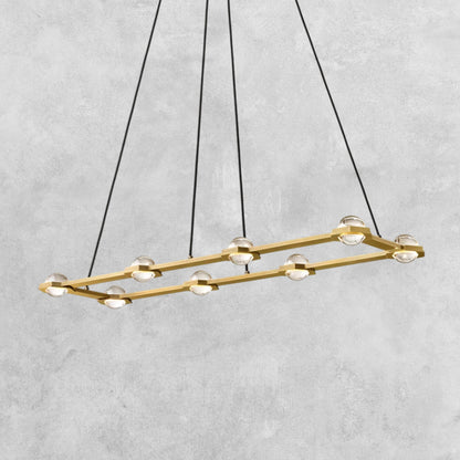 Planet Rectangular Chandelier 54" 72"