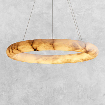 Halima Halo Alabaster Chandelier
