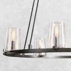 Pauilla Modern Clear Glass Round Chandelier 36'' 48‘’ 60‘’