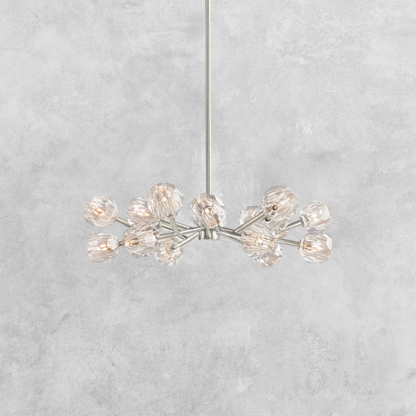 Bouble De Crystal Modern Round Chandelier